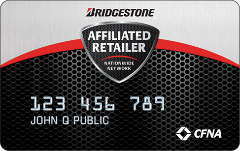 Bridgestone Affiliated Retailer Nationwide Network card Bridgestone Affiliated Retailer Nationwide Network card